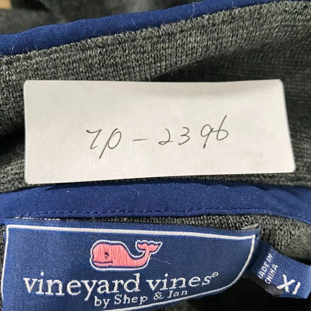 Vineyard Vines Active Quarter‎ Zip Pullover Mens XL Merino Wool Blend TP-2396